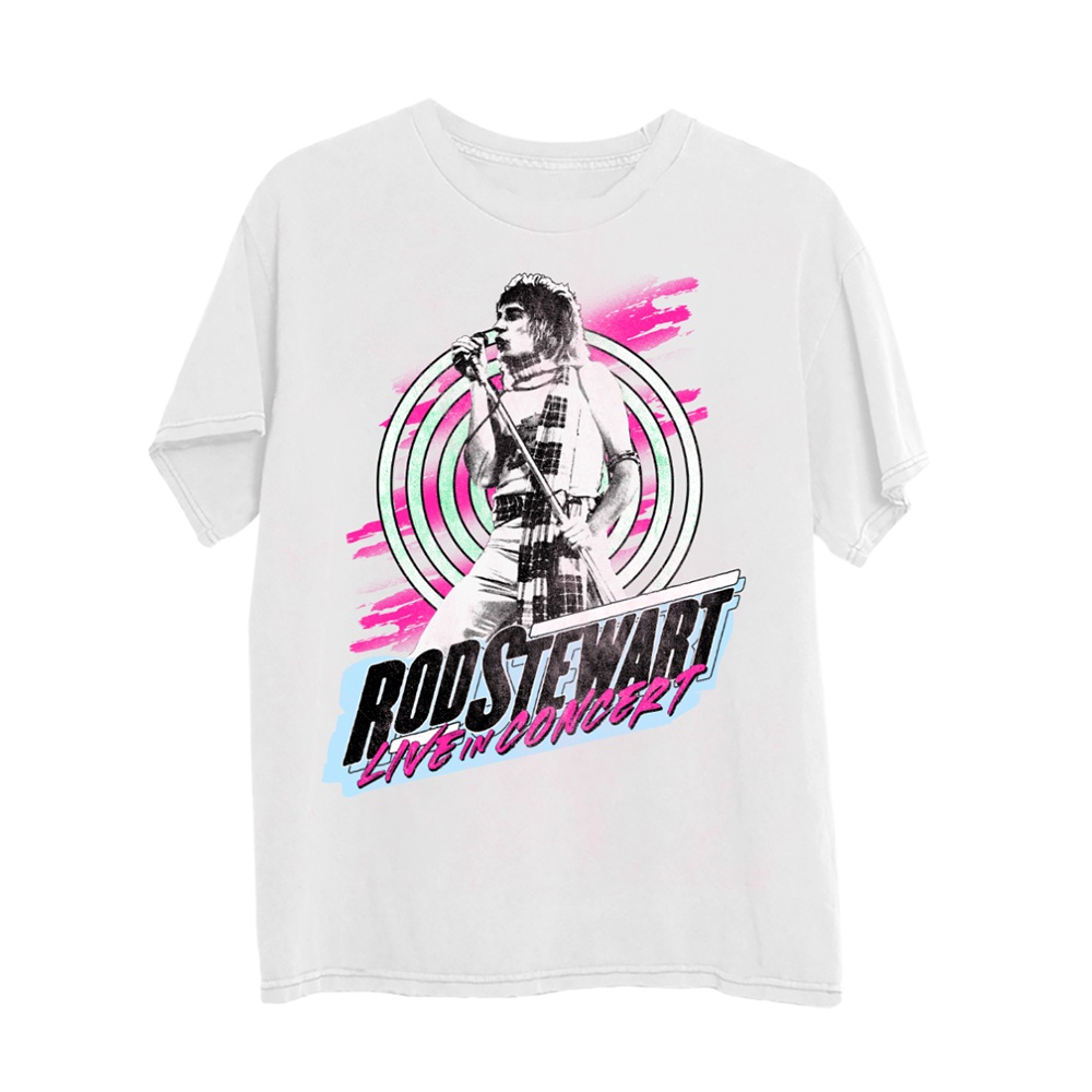 ロッドスチュワートTシャツ RodStewart Live In Concert Live In Concert T-Shirt - Rod Stewart Official Store