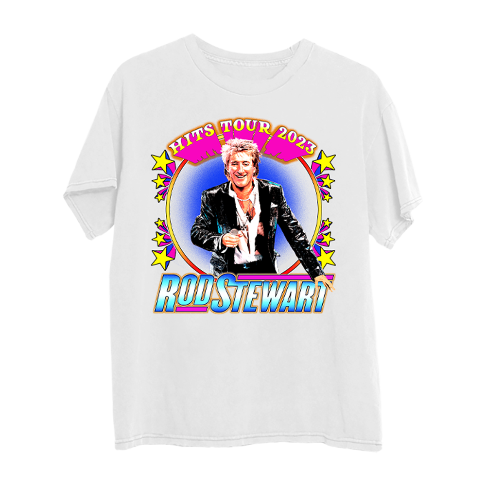 White Hits Tour T-Shirt - Rod Stewart Official Store White Hits Tour T-Shirt - Rod Stewart Official Store