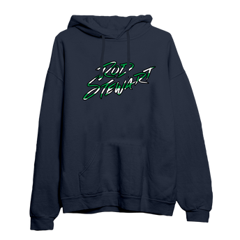 Striped Logo Forever Young Hoodie Front