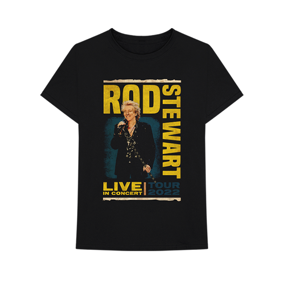Rod Stewart Live In Concert T-Shirt Front 