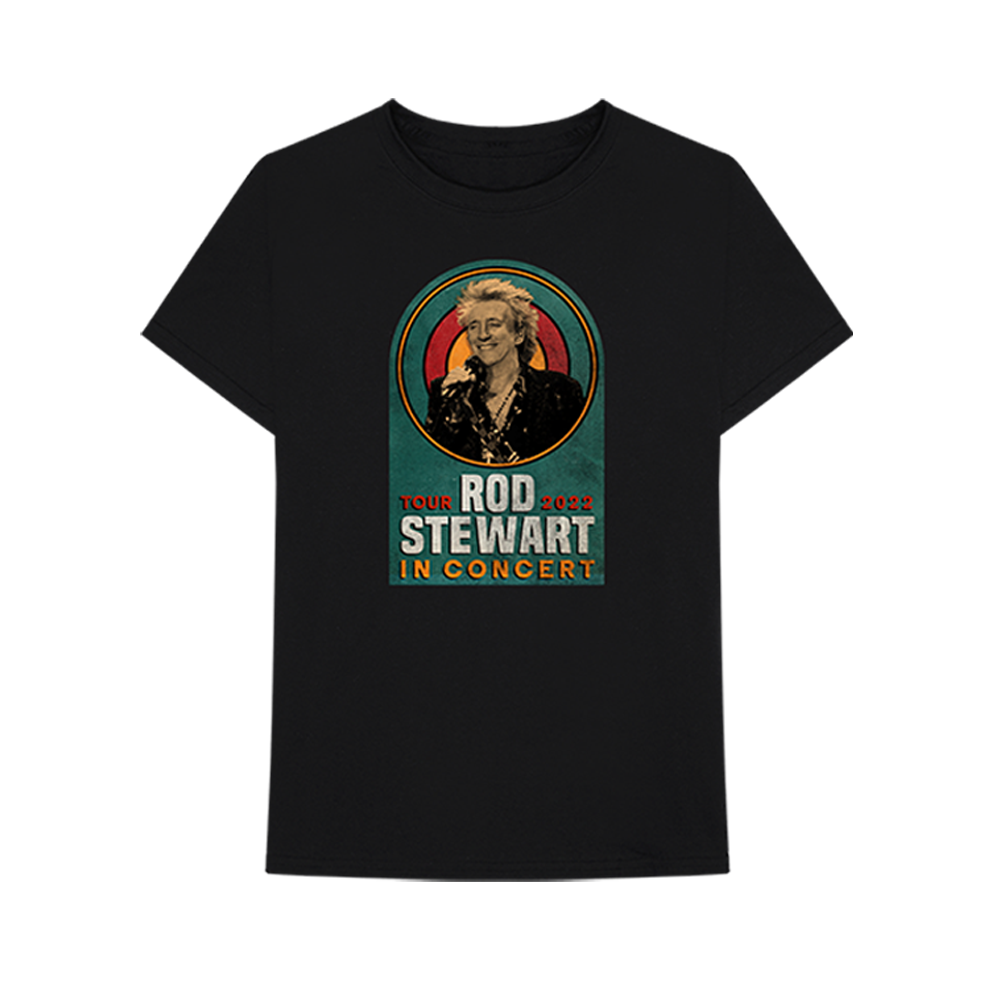 Rod Stewart Retro Target 2022 Tour T-Shirt