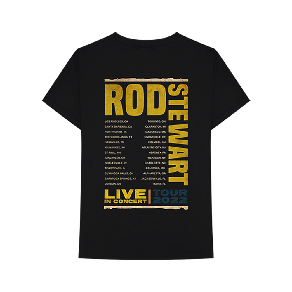 Rod Stewart Live In Concert T-Shirt - Rod Stewart Official Store Rod Stewart Live In Concert T-Shirt - Rod Stewart Official Store